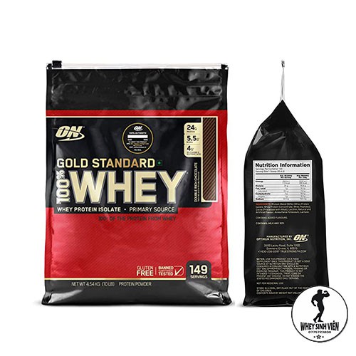 Sữa Dinh Dưỡng Tăng Cơ ON Whey Gold Standard 10lbs (4.54kg) - Chính Hãng 100%