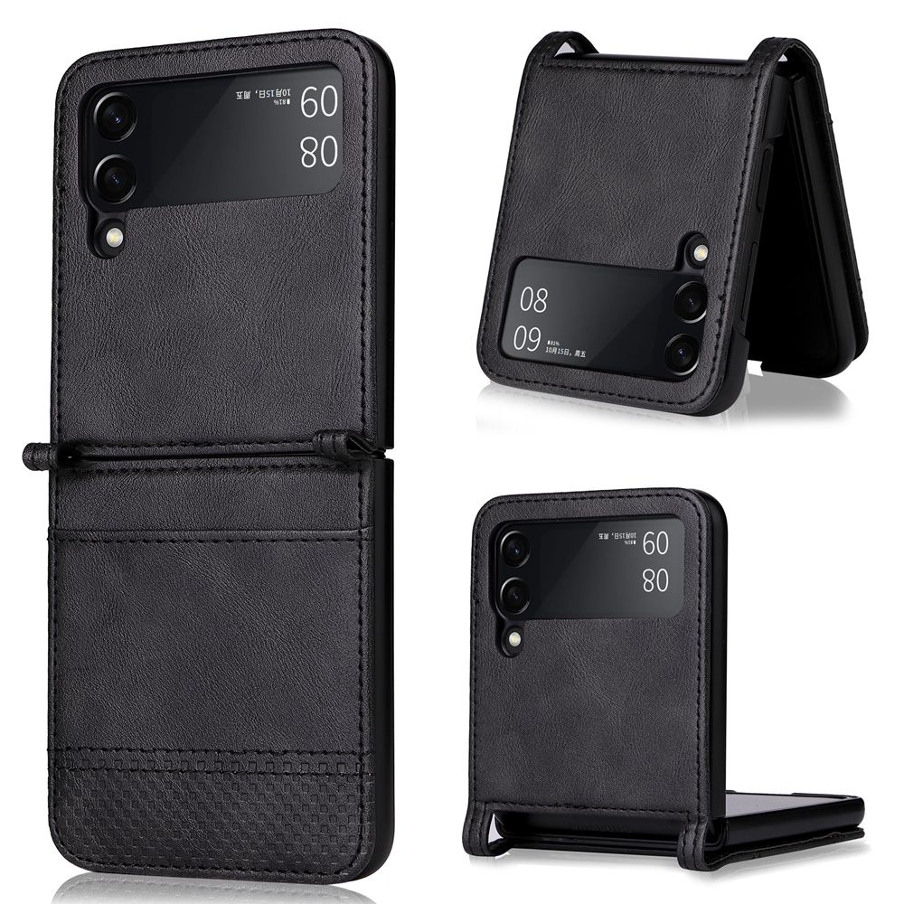 Ốp điện thoại da PU kiểu ví lật cổ điển có giá đỡ nam châm và ngăn đựng thẻ cho Samsung Galaxy Z Flip3 5G Galaxy Z Flip 3 5G