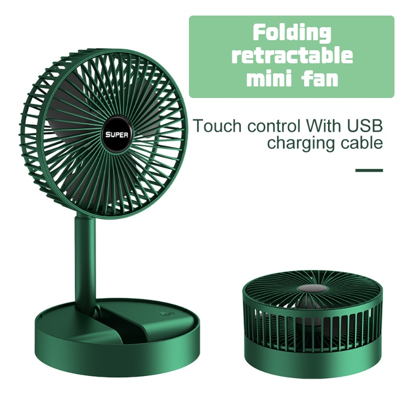 Quạt Điện Mini 3 Tốc Độ Có Thể Sạc Lại Bằng Cổng USB