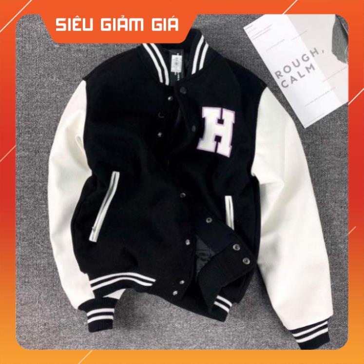Áo BOMBER Bóng Chày H đơn giản mà lạ Siêu Đỉnh,Style Hàn Siêu Hot, Bao Chất Bao Dàng Mua nhiều giảm giá