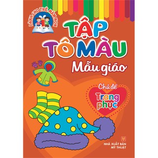 Sách - Tập tô màu mẫu giáo - Chủ đề Trang phục