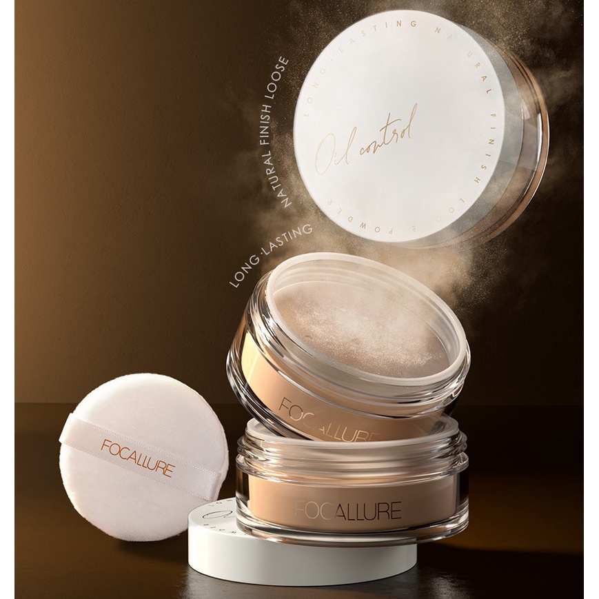 Phấn Phủ Dạng Bột Focallure Giúp Kiểm Soát Dầu Cả Ngày Dài, Cho Lớp Nền Hoàn Hảo Tự Nhiên, Lâu Trôi Cả Ngày Dài