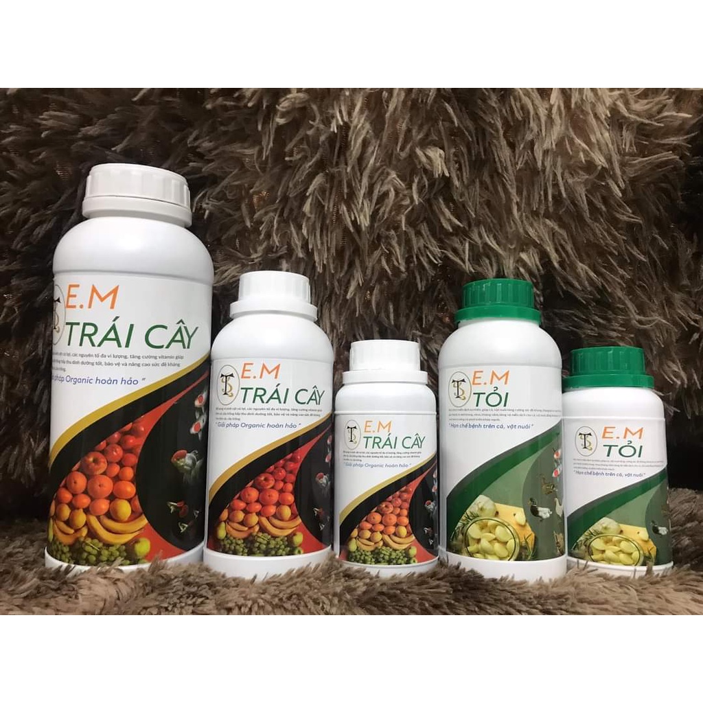 Vi Sinh E.M tỏi 250ml - trái cây 500ml