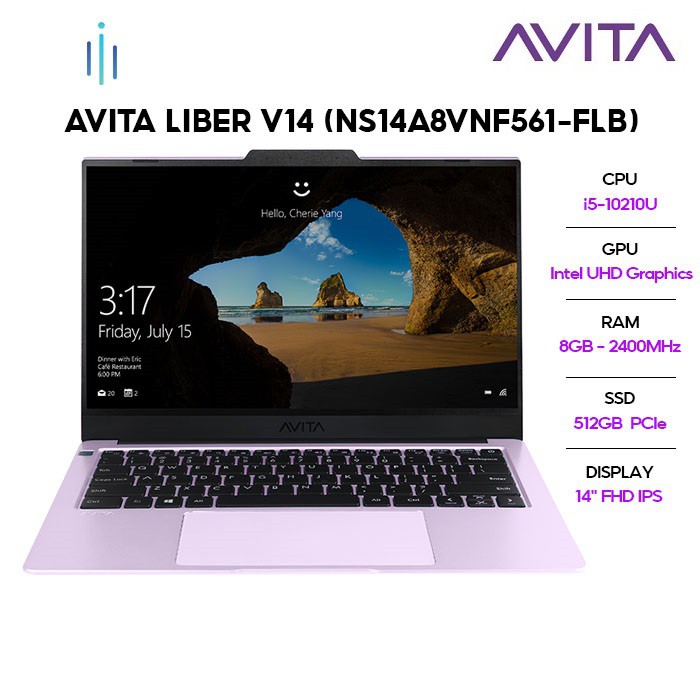 Laptop Avita Liber V14 NS14A8VNF561-FLB i5-10210U | 8GB | 512GB | Intel UHD Graphics | 14'' FHD | Win 10