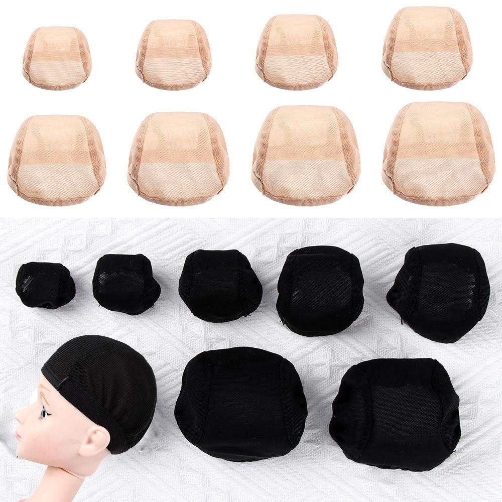 BEBETTERM Mũ Gắn Tóc Giả Màu Đen / Be Chống Trượt DIY Cho Búp Bê