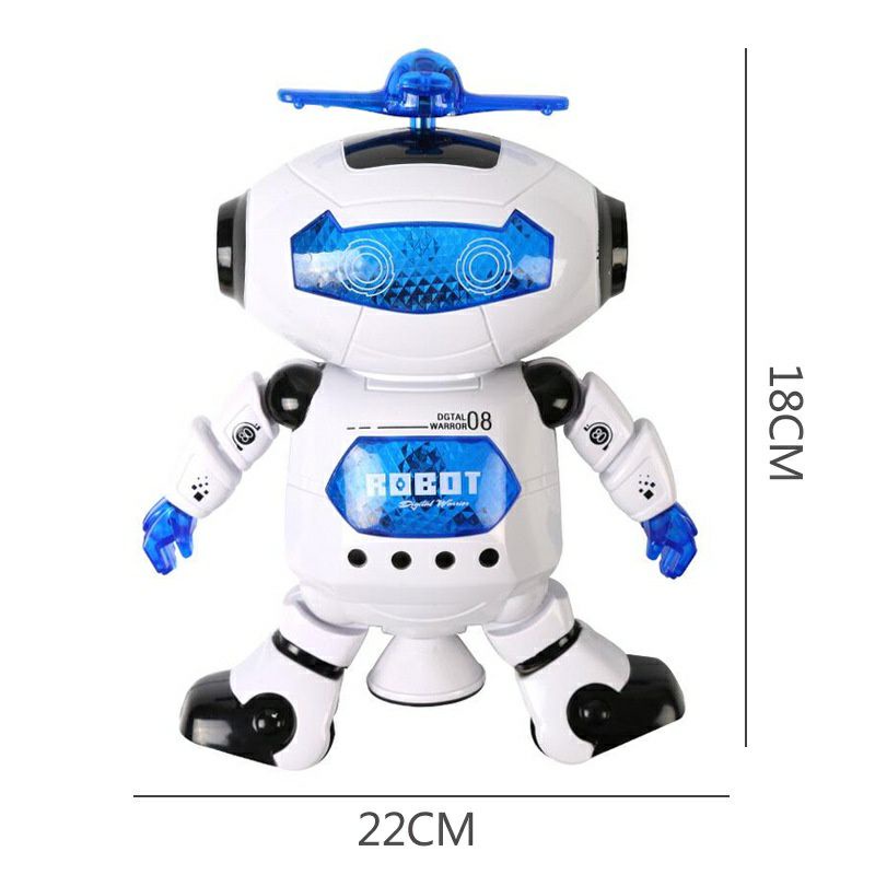 Robot Xoay 360 Độ Biết Nhảy Múa Hát Có Đèn