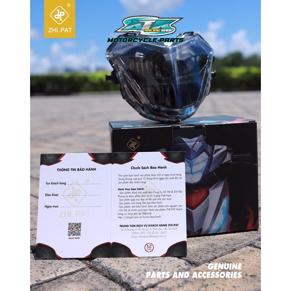 Choá đèn pha led 2 tầng Zhi.pat dành cho xe winner v1 siêu sáng