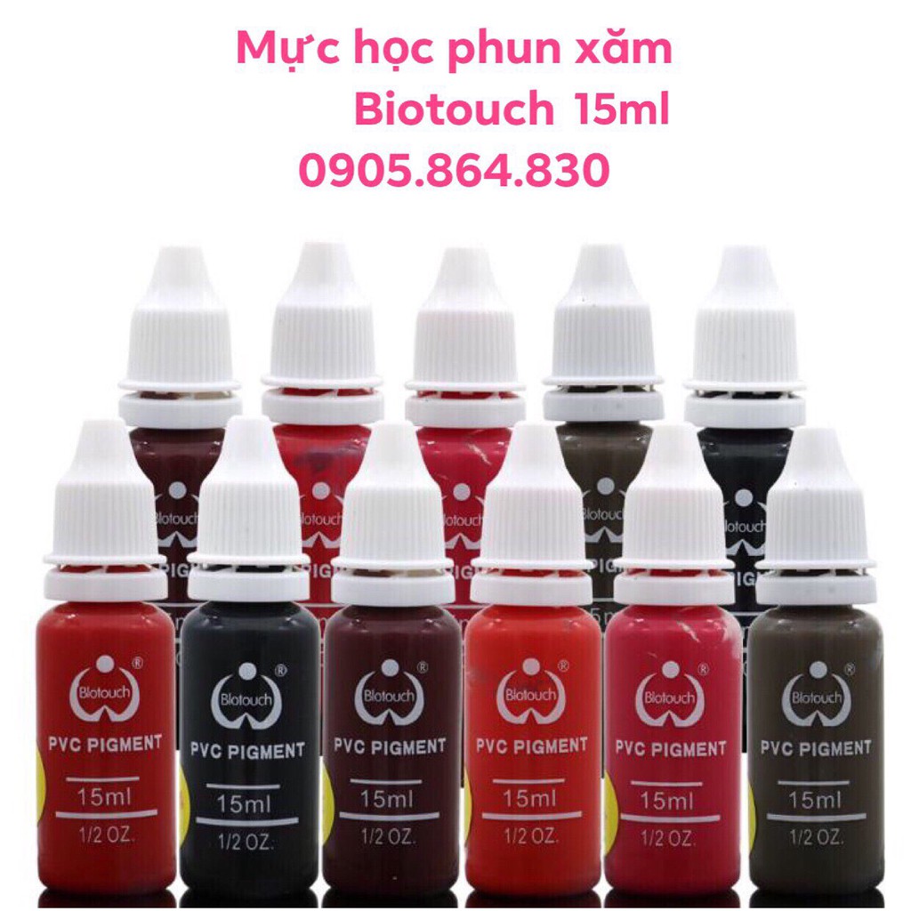 [Chai 15ml] Mực tập phun xăm Biotouch