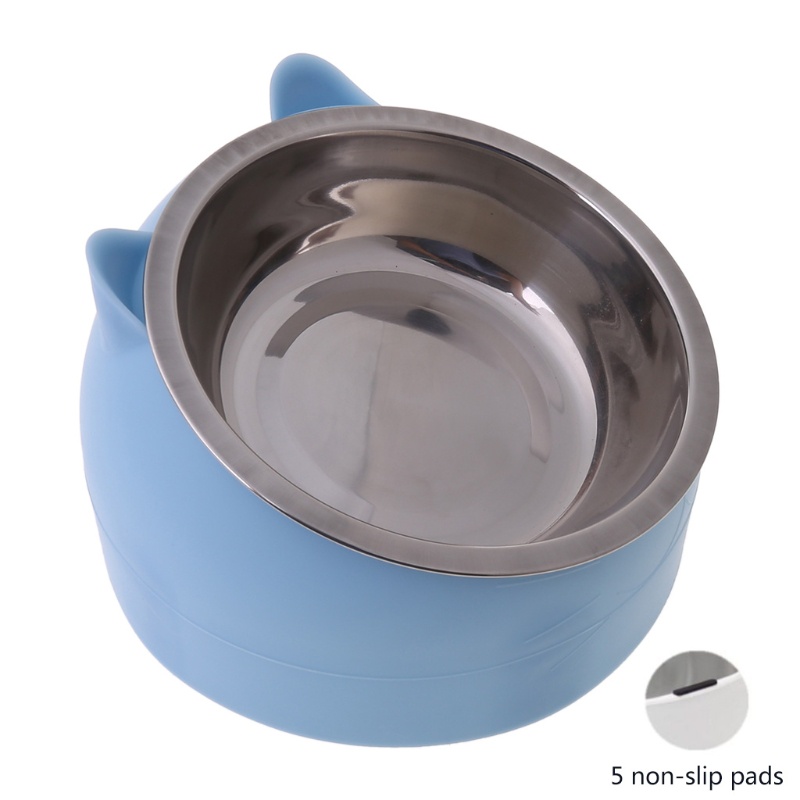Tô Đựng Thức Ăn Cho Thú Cưng Bằng Thép Không Gỉ 15 Ngăn°Hộp Đựng Thức Ăn Cho Thú Cưng Chống Trượt Tiện Dụng