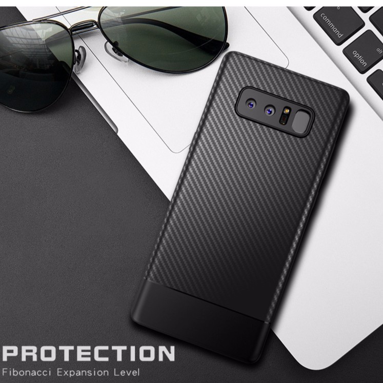 Ốp lưng dẻo chống sốc vân carbon cho Samsung Note 8