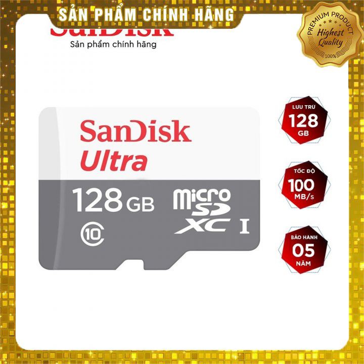 [HÀNG CHÍNH HÃNG] Thẻ nhớ - Micro SD  128G Sandisk/Team  Chính hãng Class 10 | BigBuy360 - bigbuy360.vn