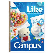 [Mã LIFEBOOK2 giảm 10% đơn 0Đ] Vở kẻ ngang Campus GIFT 80 trang - 01 quyển BGIF80