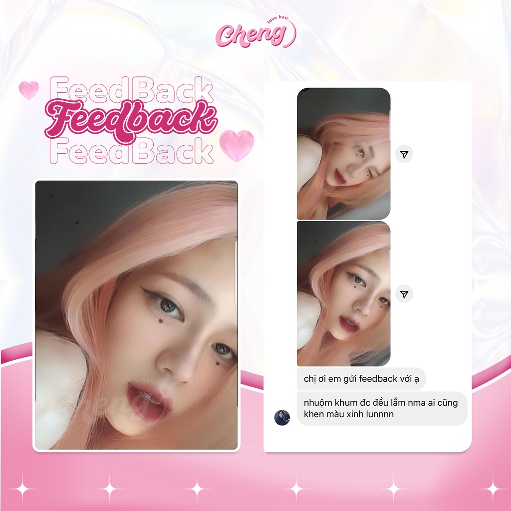 Thuốc Nhuộm Tóc Màu ROSE GOLD | Chenglovehair, Chenglovehairs