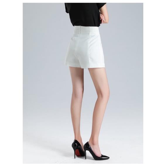 Quần Short Thun Nữ Mặc Nhà Lưng Cao LyLy Quần Đùi Nữ Ống Rộng Ngắn Đẹp, Sooc Cộc Màu Trắng Đen Hàn Quốc QD004 | BigBuy360 - bigbuy360.vn