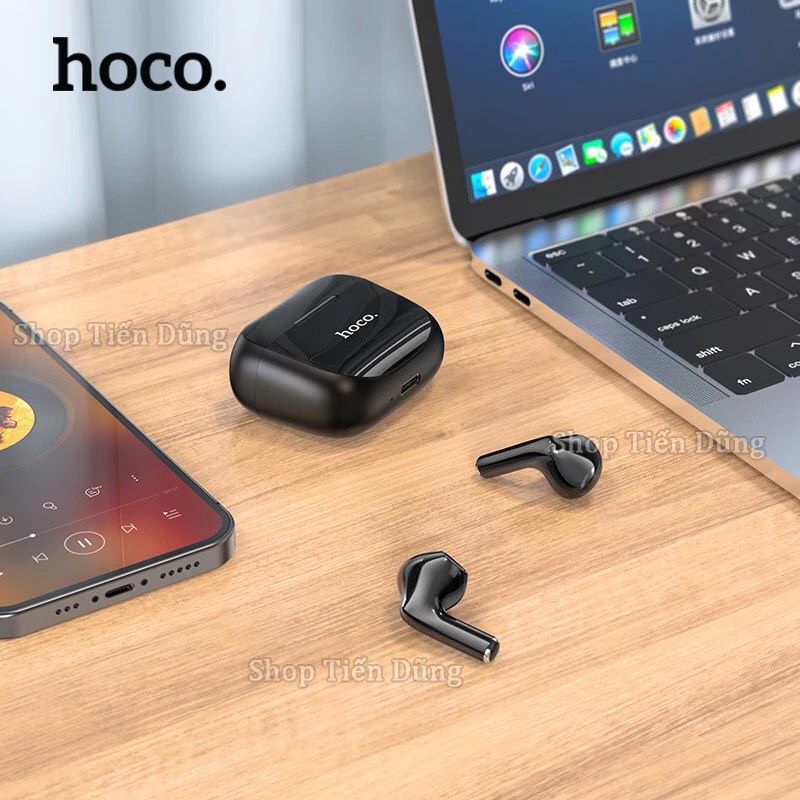 Tai Nghe Bluetotooth Không Dây Hoco EW12 V5.0 Có Cảm Ứng Dòng 2 Tai Hỗ Trợ Đàm Thoại Micro Âm Thanh To