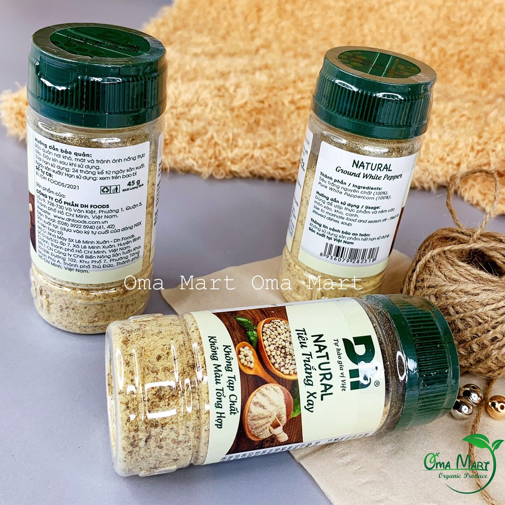 Tiêu trắng xay Dhfood 45g