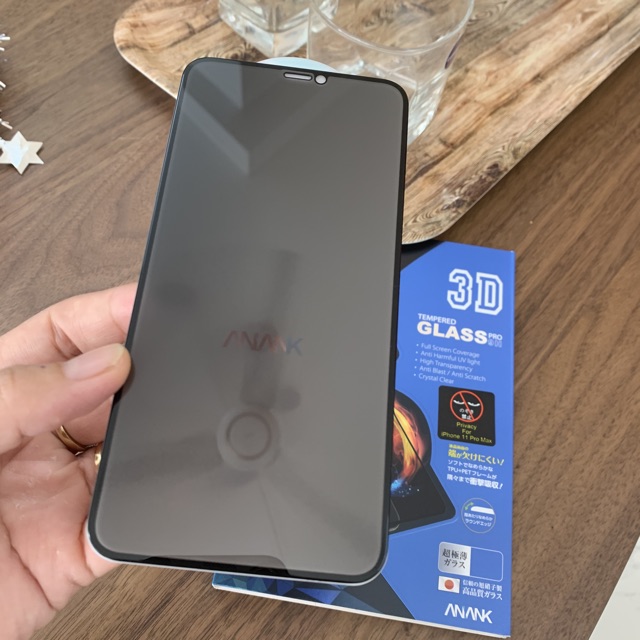 Kính cường lực chống nhìn trộm IPhone 11 Pro Max/ Xs Max Kính Nhật Annk