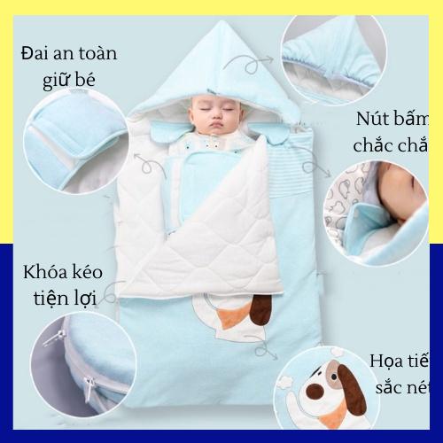 Túi Ngủ Chống Giật Mình Cho Bé Chăn Quấn Cho Bé Ngủ Ngon - Tiny Kids