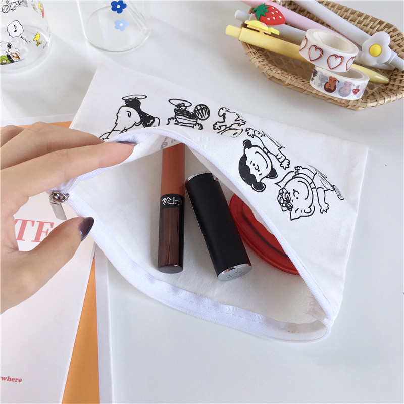 Túi đựng mỹ phẩm dây kéo hoạt hình dễ thương