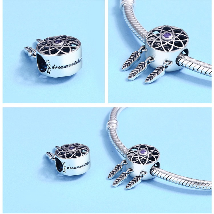 Hạt charm Bamoer hình Dreamcatcher phong cách Vintage | BigBuy360 - bigbuy360.vn