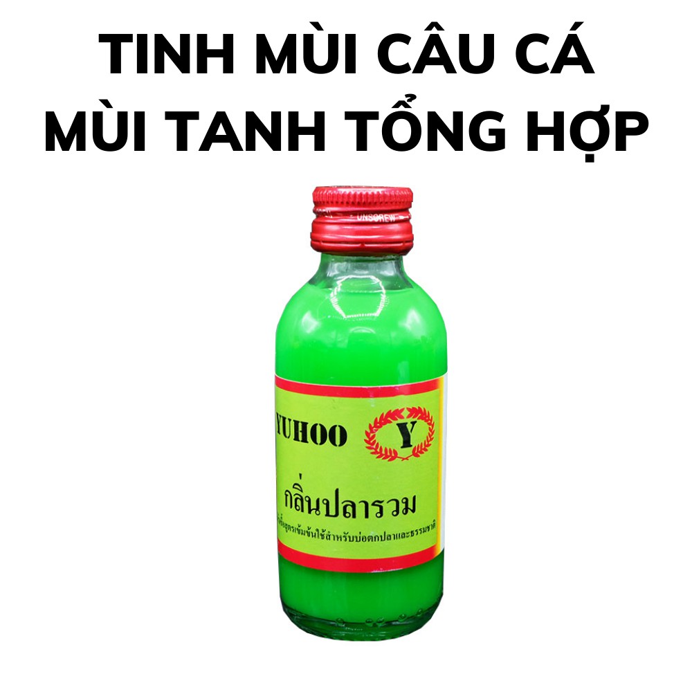 Tinh mùi câu cá rô phi chai 60ml yuhoo, dùng làm thính dụ mồi nhử rô phi lưỡi đơn câu đài câu tay ở sông ao hồ đập