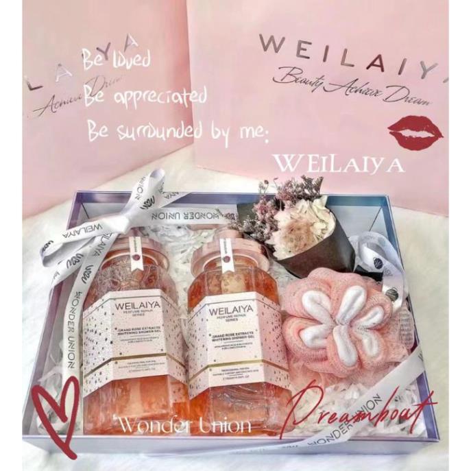 Sữa Tắm Trắng Da  WEILAIYA Grand Rose Extracts Whitening Shower Gel 450ml_STORE_SINHAIR_PHUBAC | BigBuy360 - bigbuy360.vn