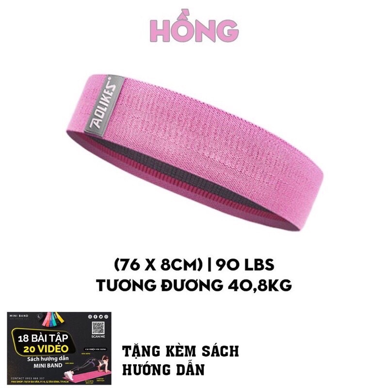 GIÂY TẬP ĐÀN HỒI MINI BAND TỰ ĐIỀU CHỈNH ĐỘ DÀI AOLIKES