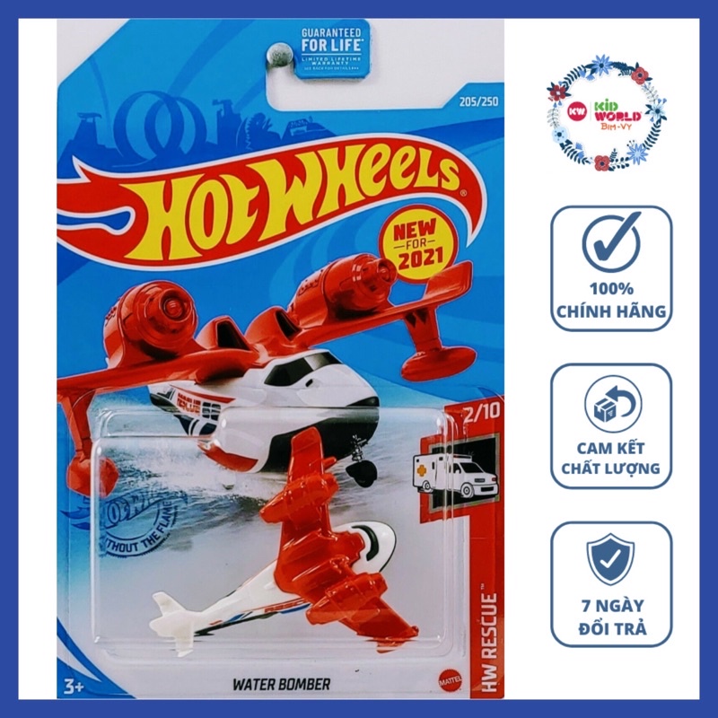 Máy bay mô hình Hot Wheels basic Water Bomber GTB83, 40K.