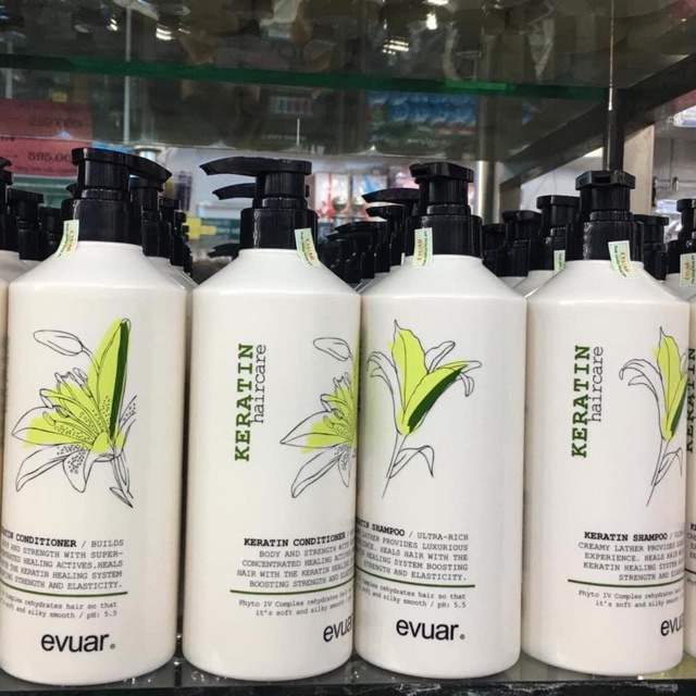 Căp gội xả Keratin Evuar