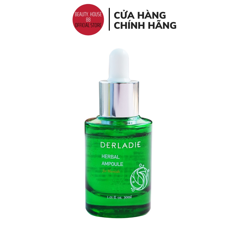 Serum Tràm Trà Derladie Tinh Chất Giảm Mụn Herbal Ampoule For Blemish Hết Mụn Sau 14 Ngày (30ml)
