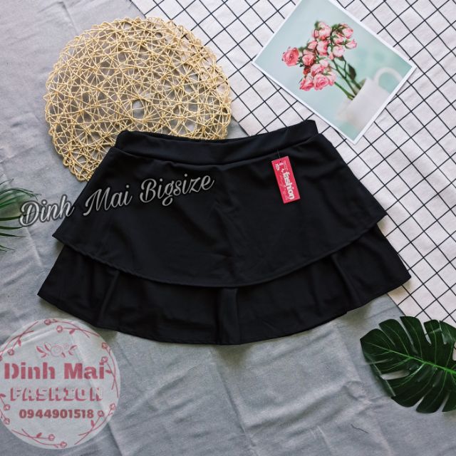 [Hình thật] Chân váy bigsize (Có quần trong)