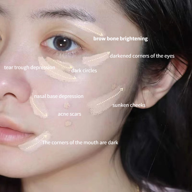 Kem Che Khuyết Điểm Dạng Lỏng Dưỡng Ẩm Che Phủ Mụn Và Vết Mụn Lâu Trôi Không Dễ Phai