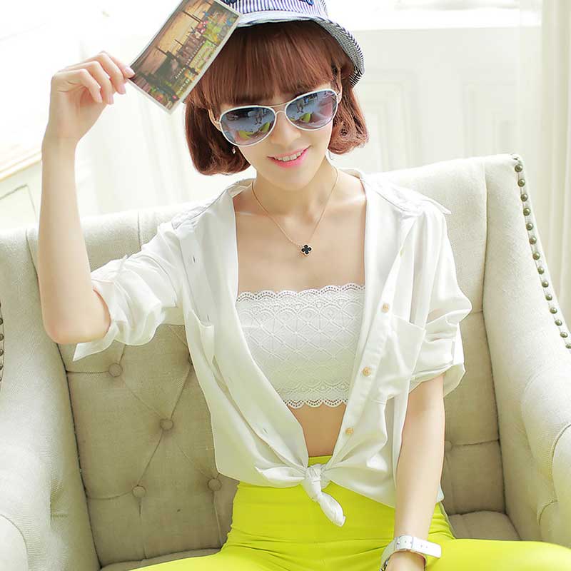 Áo ngực ống ren nâng đẩy gợi cảm liền mạch