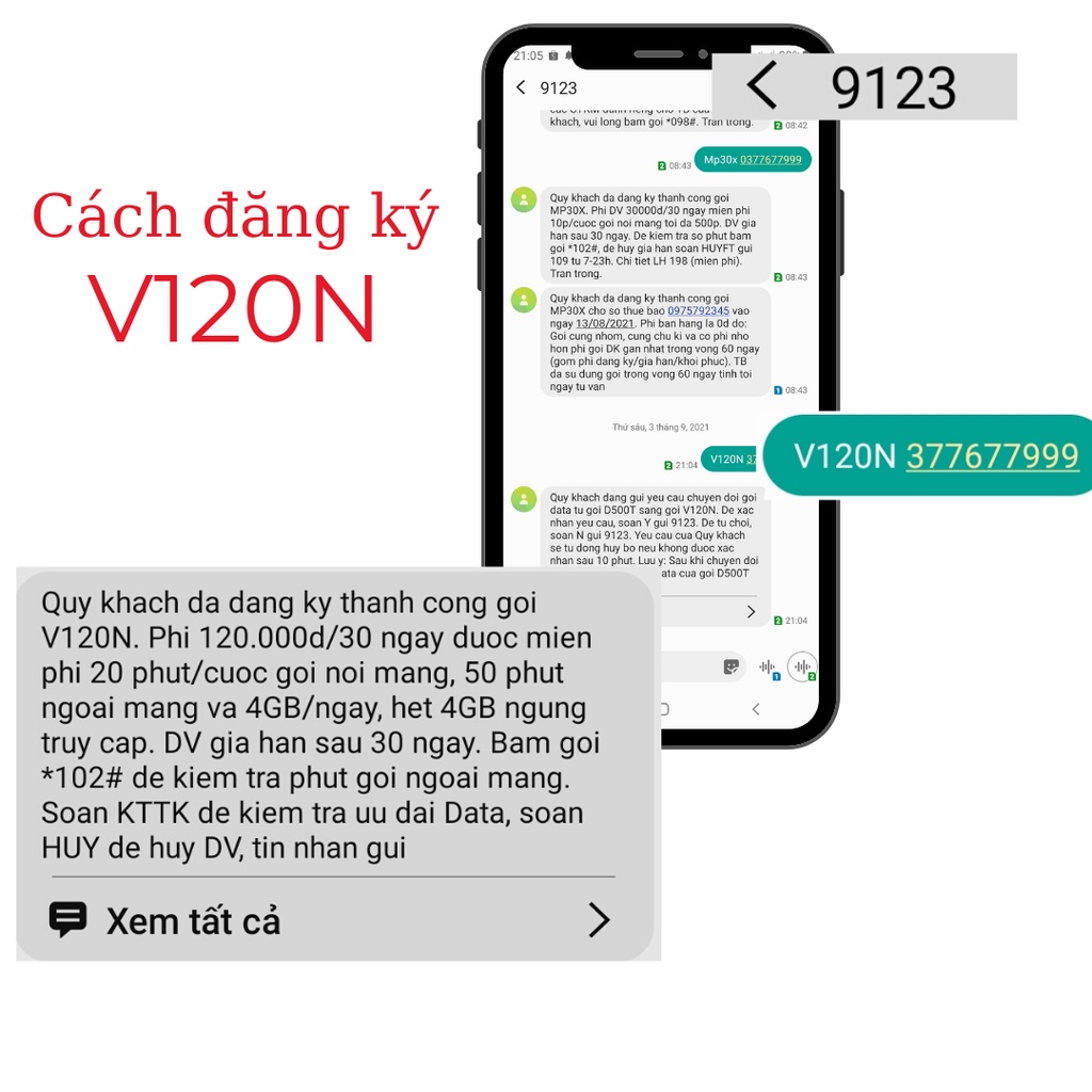 Sim số đẹp đầu 09 hỗ trợ đăng ký chính chủ