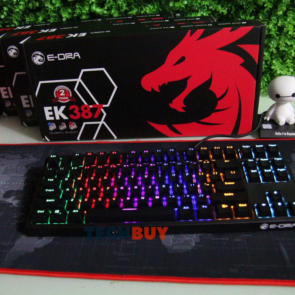 Bàn phím cơ E-Dra EK387 I BH 24 Tháng Toàn Quốc I Gaming Tenkeyless KeyBoard E-Dra EK387 | BigBuy360 - bigbuy360.vn