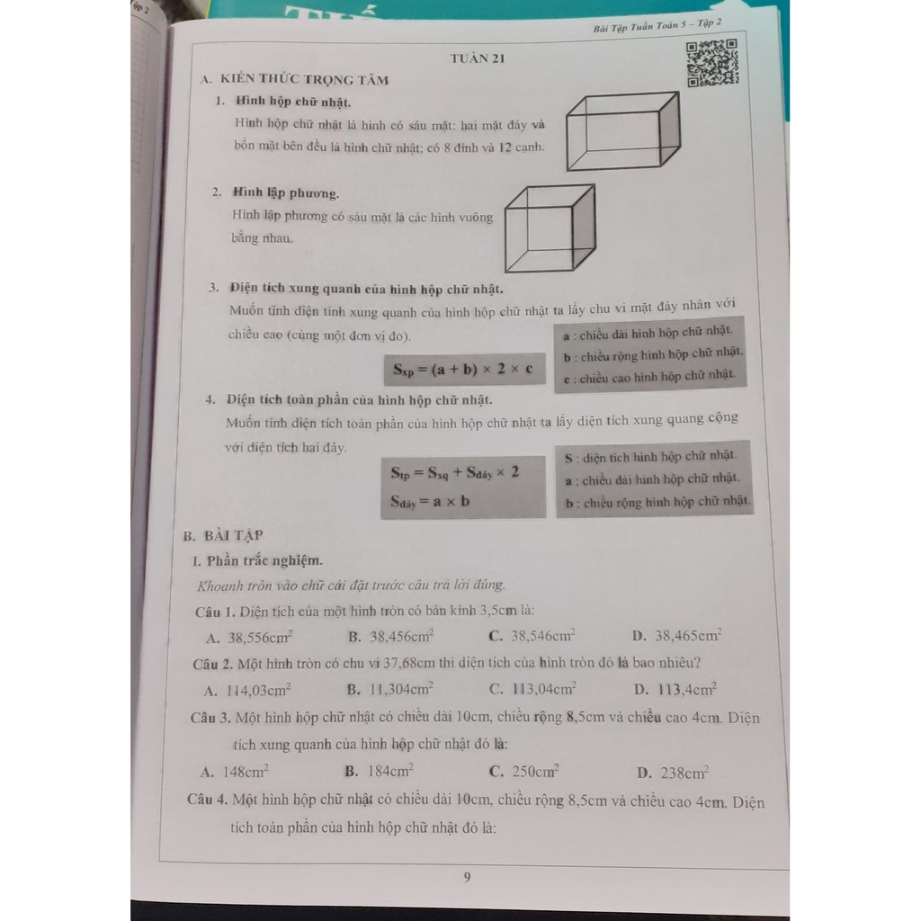 Sách - Bài tập tuần Toán lớp 5 (tập 2)