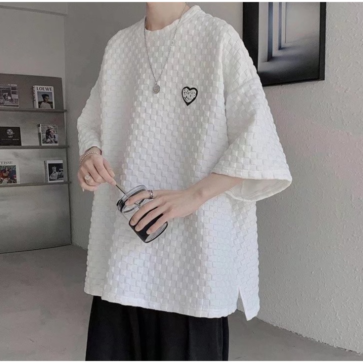 Áo  thun dáng rộng thiết kế đơn giản thời trang hàn quốc cho nam nữáo phông nam hàn quốc fashion f rom rộng retro áo phông trắng  unisex  thời trang from rộng