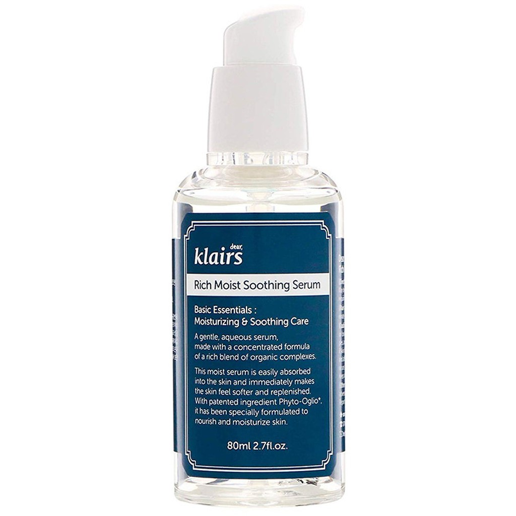 Tinh chất dưỡng ẩm sâu DEAR KLAIRS RICH MOIST SOOTHING SERUM 80ml