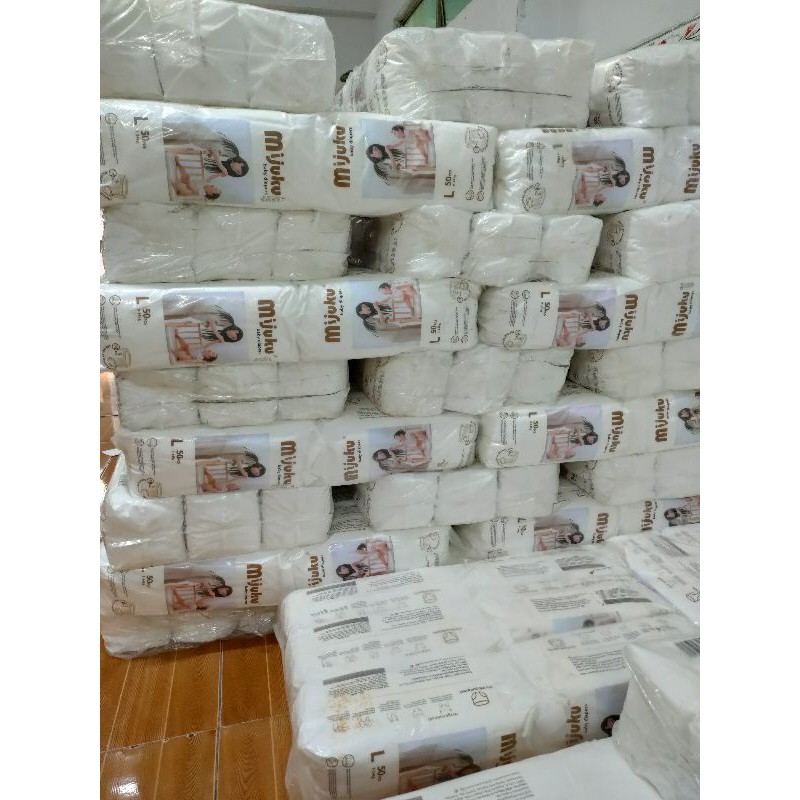 Bỉm/tã quần Mijuku size M/L/XL/XXL/XXXL 100 miếng