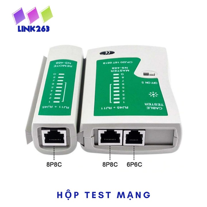 [Mã ICB1219 giảm 25% đơn 50K] HỘP TEST MẠNG RJ45 _ RJ 11 Tặng Kèm Pin 9v | BigBuy360 - bigbuy360.vn