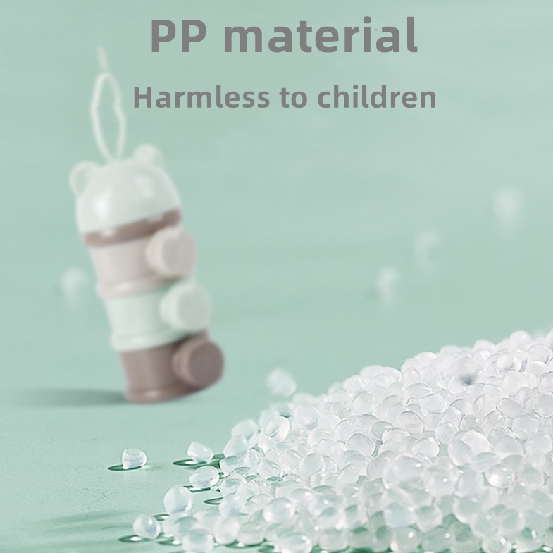 Hộp đựng sữa bột xách tay SABUY 4 tầng Hộp đựng thức ăn dặm cho bé Kiểu gấu Nhiều kiểu mở