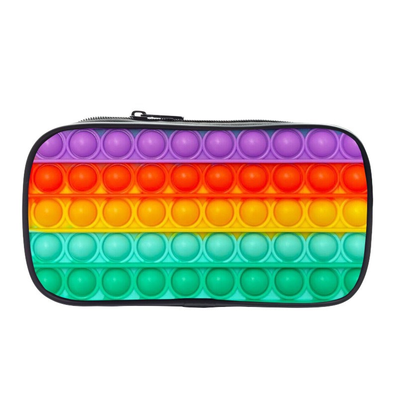 Pop IT Set Túi Đựng Bút Chì Dáng Vuông Dạng Dọc Dành Cho Học Sinh