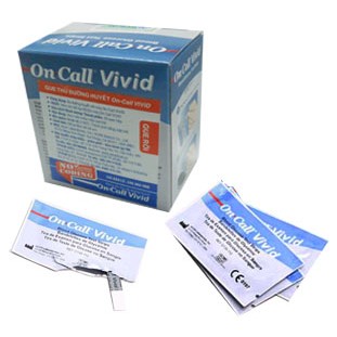 Que thử đường huyết ON-CALL Vivid (25 que rời)