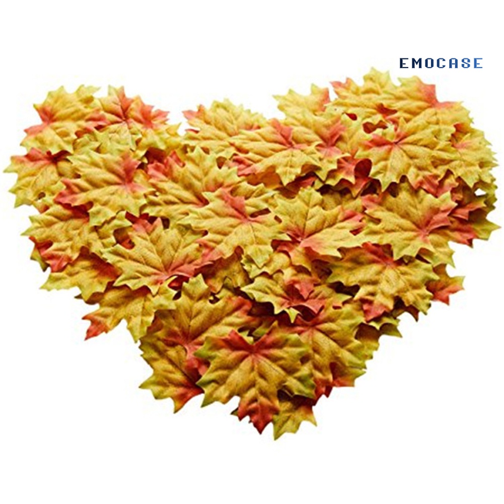 Set 50 Lá Phong Giả Dùng Trang Trí Tiệc Cưới / Sổ Lưu Niệm