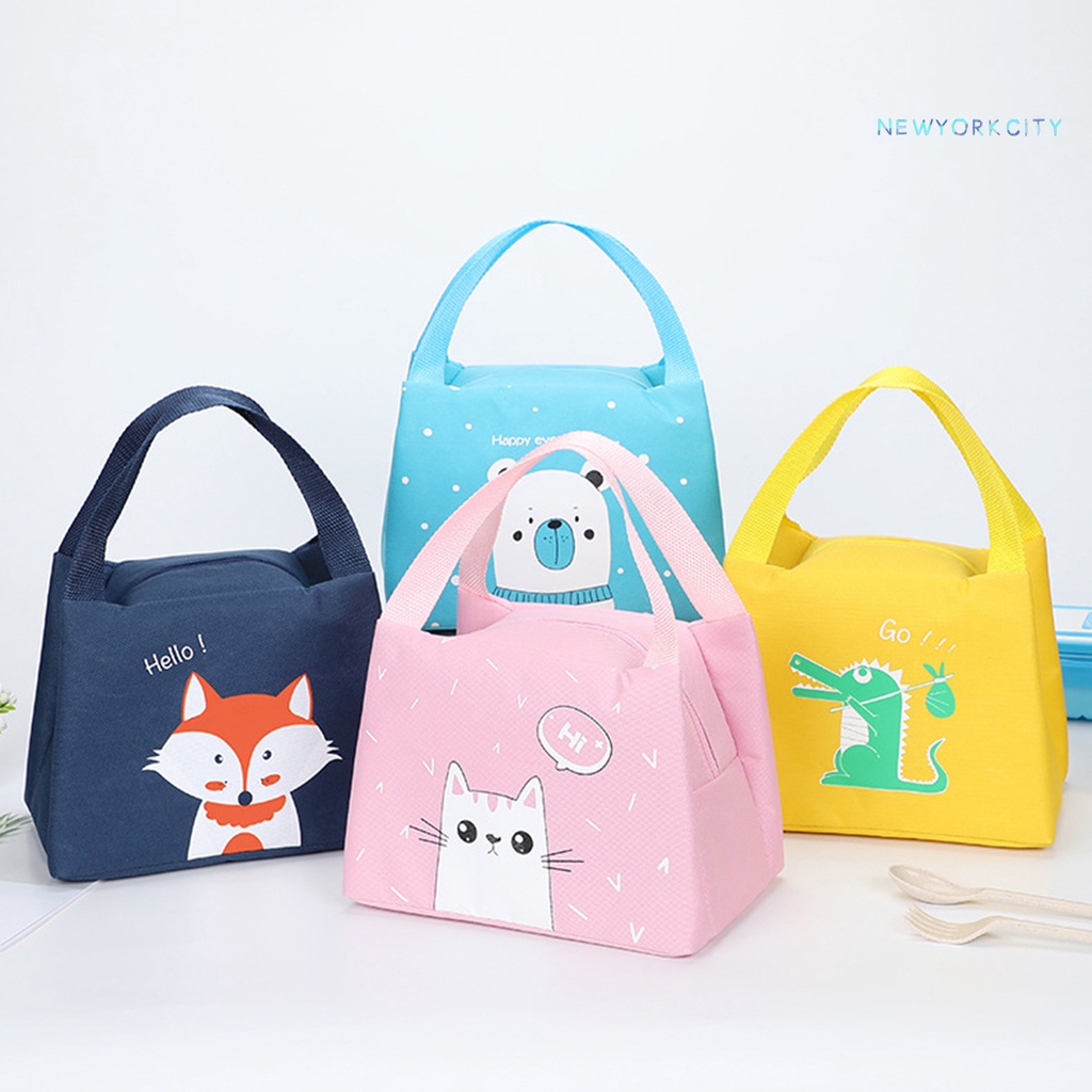 Túi Giữ Nhiệt Đựng Hộp Cơm Trưa Bằng Vải Oxford Dung Tích Lớn