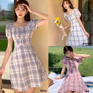 Đầm Ca Rô Ca Rô Thời Trang Đáng Yêu Cho Nữ