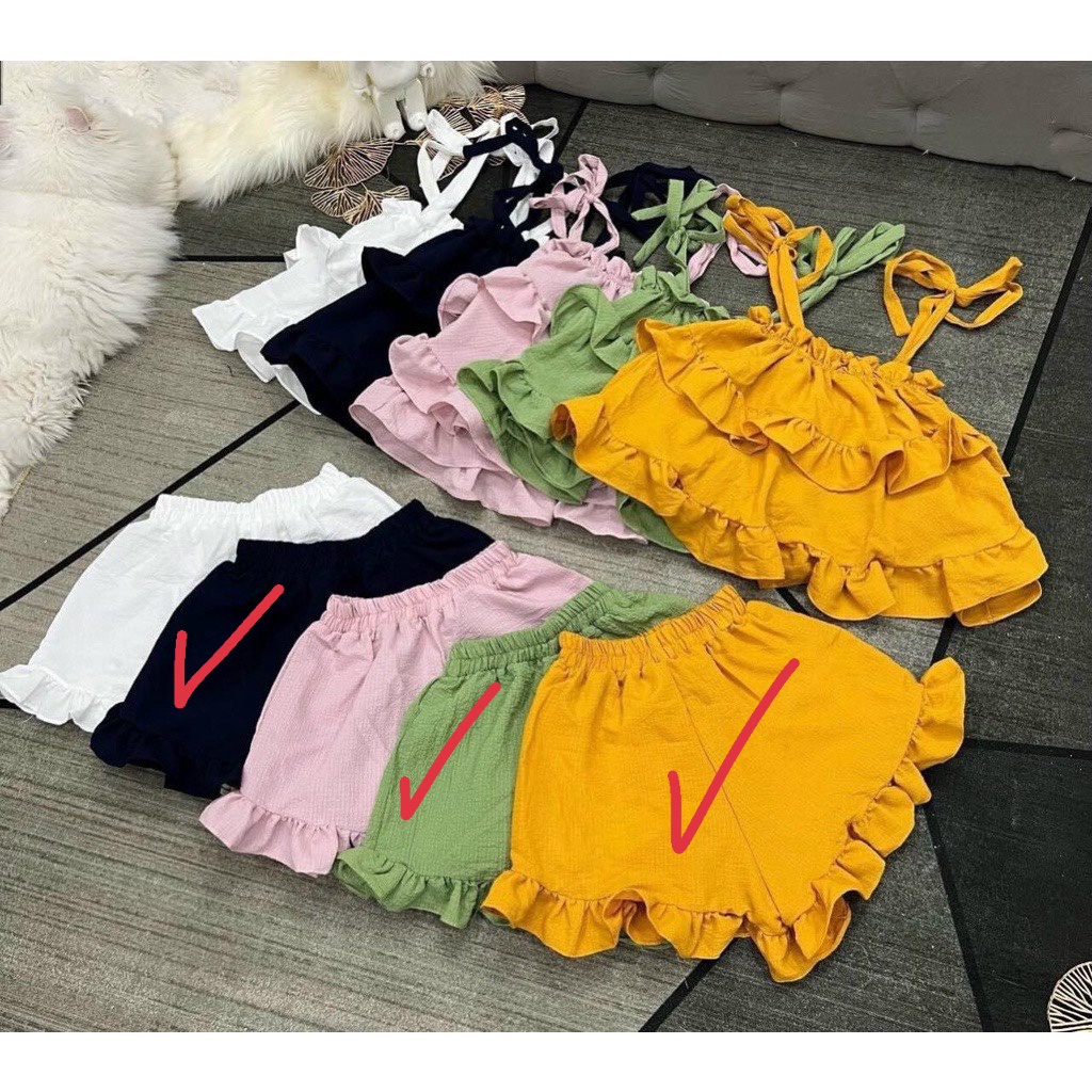 SET BỘ ĐŨI 2 TẦNG THẮT NƠ [ TNT Shop Bigsize 60kg - 90kg ]