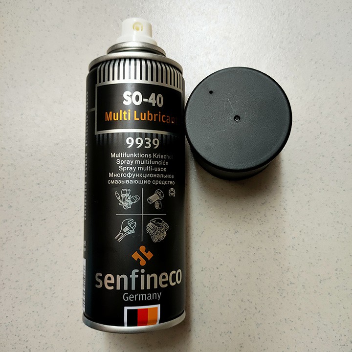 DẦU PHÁ RỈ SÉT, CHỐNG ẨM, CHỐNG OXY HÓA BỀ MẶT KIM LOẠI SO-40 Hiệu Senfineco 9939, 200ml