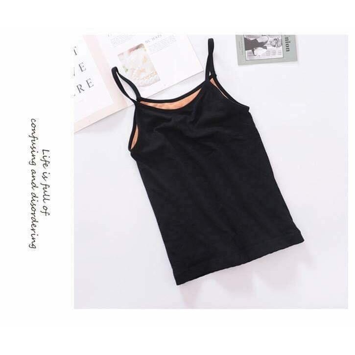 ÁO 2 DÂY GIỮ NHIỆT LÓT LÔNG | Áo 2 dây giữ nhiệt body hot hit