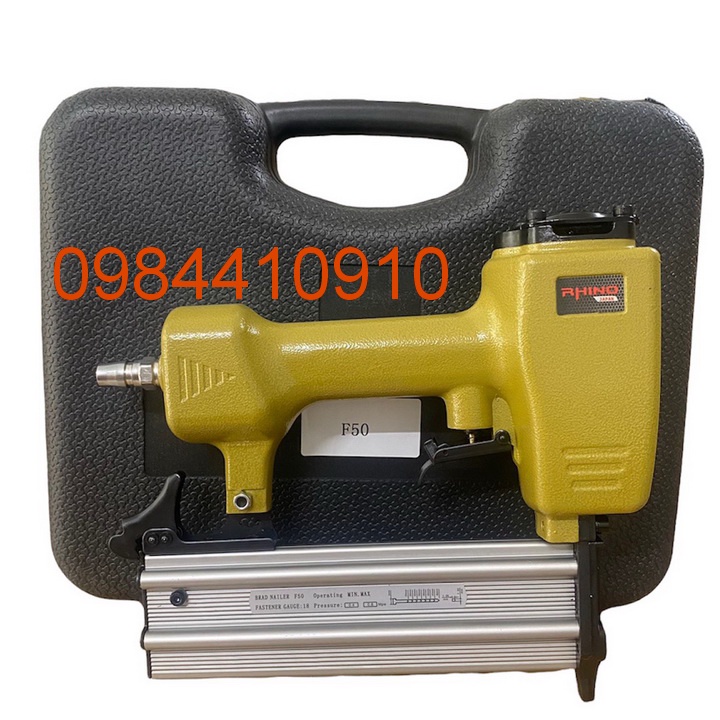 SÚNG BẮN ĐINH THẲNG  RHINO F50__TẶNG KÈM 1 SỢI DÂY DẪN HƠI XOẮN 6 MÉT